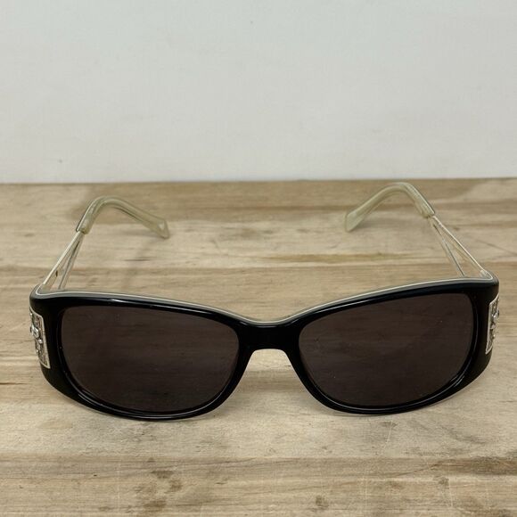 Brighton Vintage Windom Sunglasses Black Silver Crystal